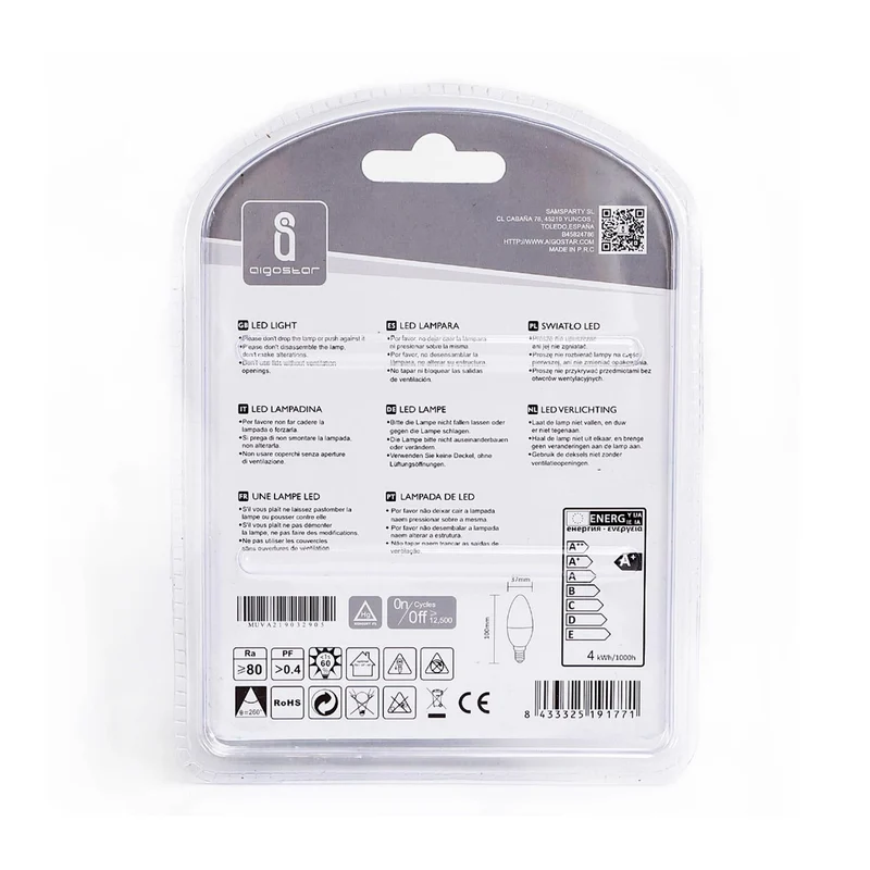 LED Leuchtmittel, E14, 4 W, 340 lm, 3000 K, 2 Stk.