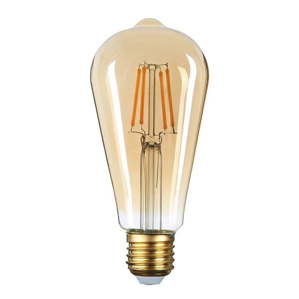 LED Filament Leuchtmittel E27, Golden Glass, 8W, 2500K, dimmbar