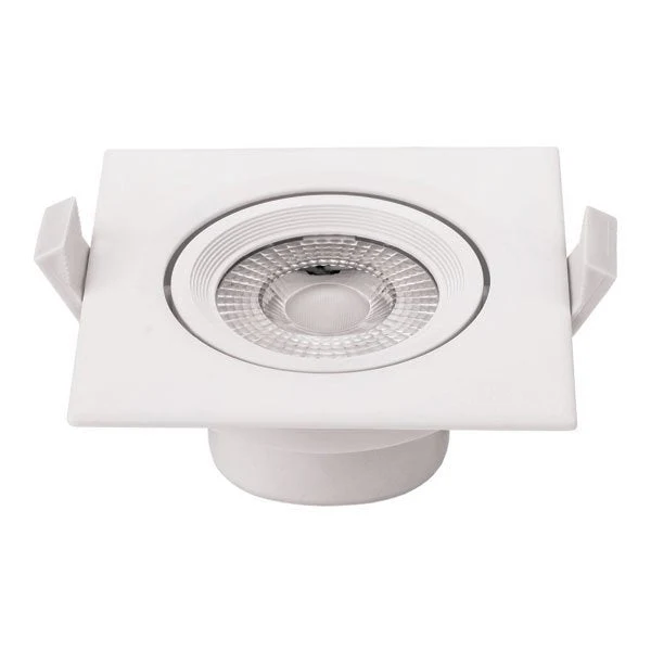 LED-Einbaustrahler, 5W, 375 Lumen, 50°, quadratisch, drehbar, 4000K (neutralweiß)