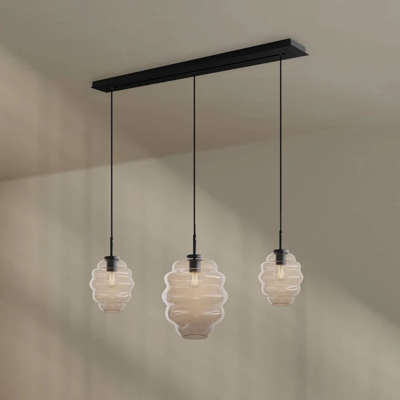 s.luce Echos Esstischlampe 3-flammig 120cm Ø 18/25cm