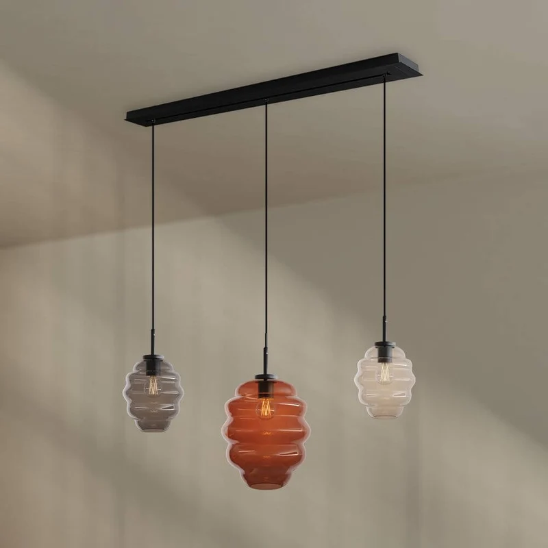 s.luce Echos Esstischlampe 3-flammig 120cm Ø 18/25cm