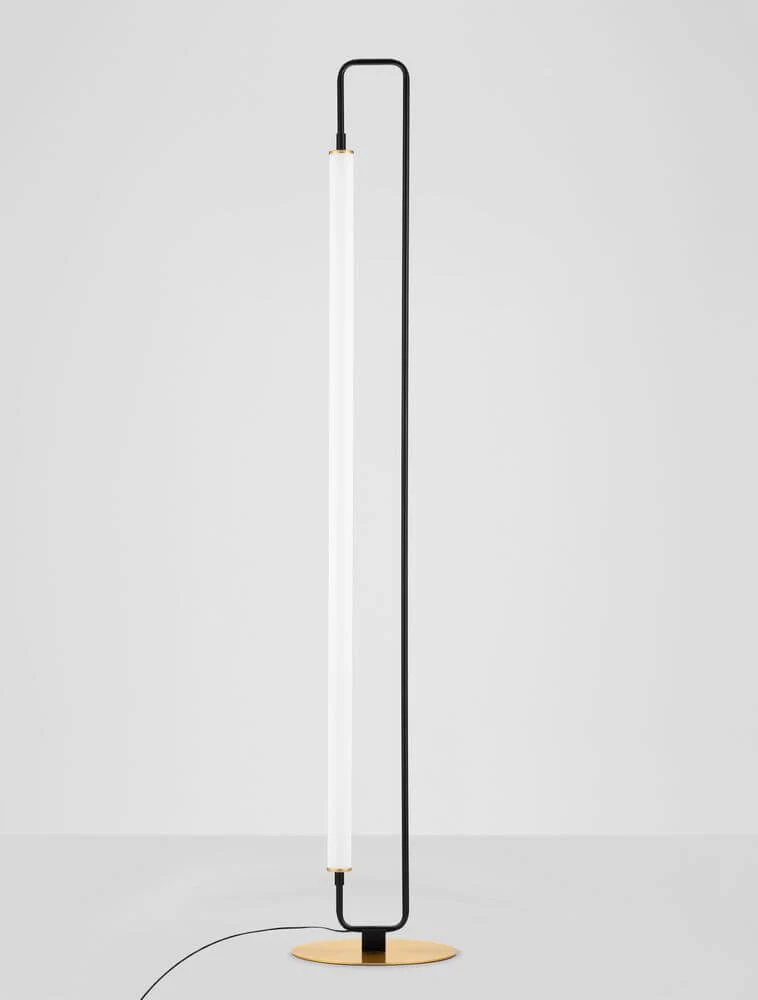 Wetro LED Stehlampe 3000K Schwarz, Gold