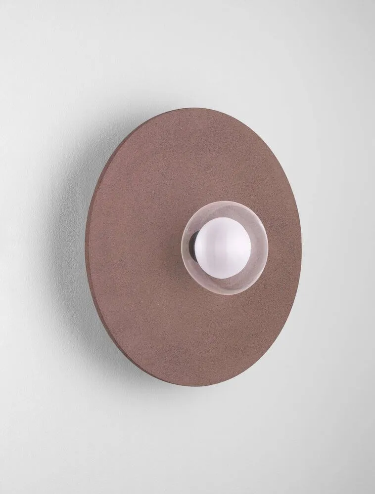 Vrahos Wandleuchte G9 Ø 44,5cm Beton Rot