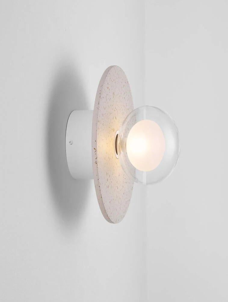 Vrahos Wandleuchte G9 Ø 29,5cm Beton Beige