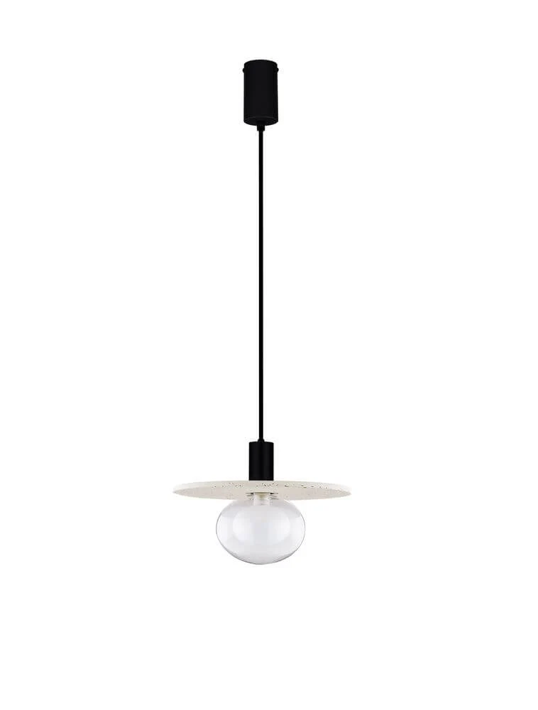Vrahos Pendelleuchte G9 Ø 29,5cm Beton Beige