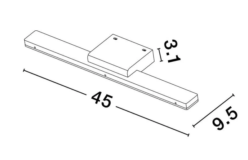Nyx LED Wandleuchte 3000K IP44