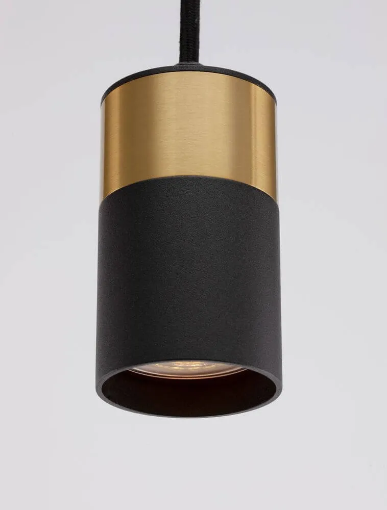 Pongo Pendelleuchte Cover Unten Ø 5,6cm Schwarz, Gold
