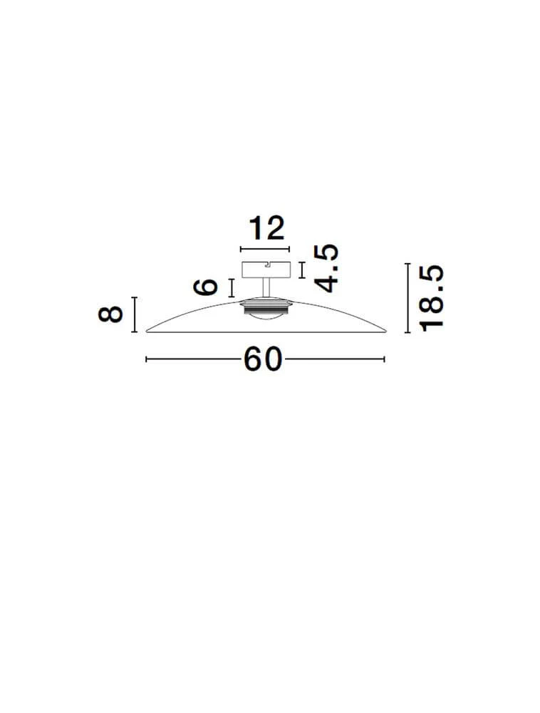 Polifemo LED Deckenleuchte Ø 60cm Up & Down 3000K