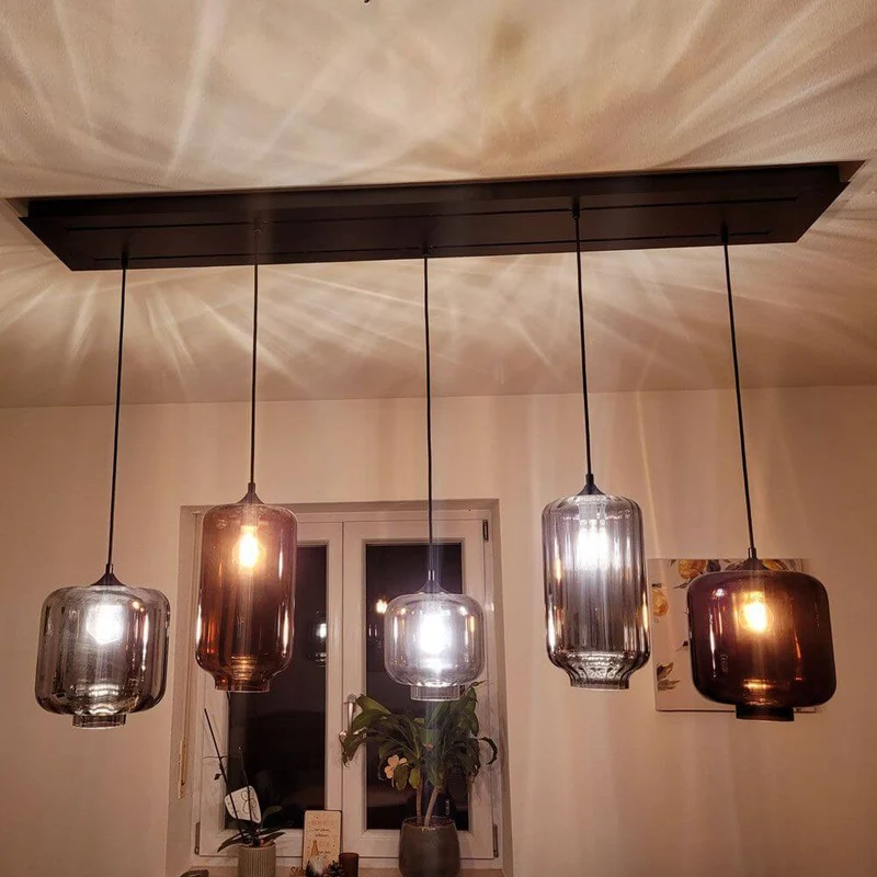 s.luce Velo Esstisch-Pendelleuchte 3-flammig 120cm Ø 18cm