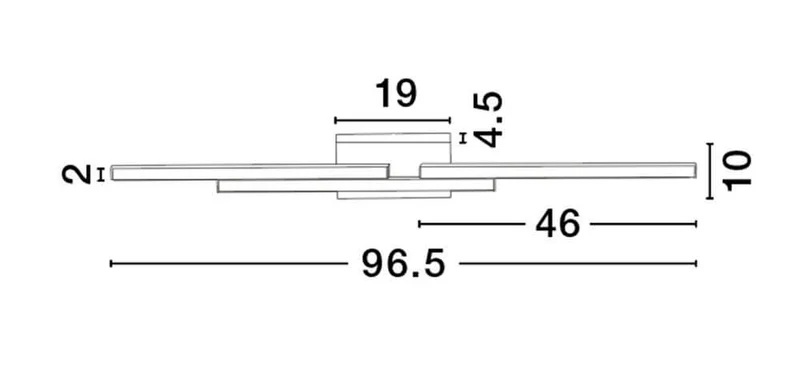 Chart LED Wandleuchte 3-flammig 3000K