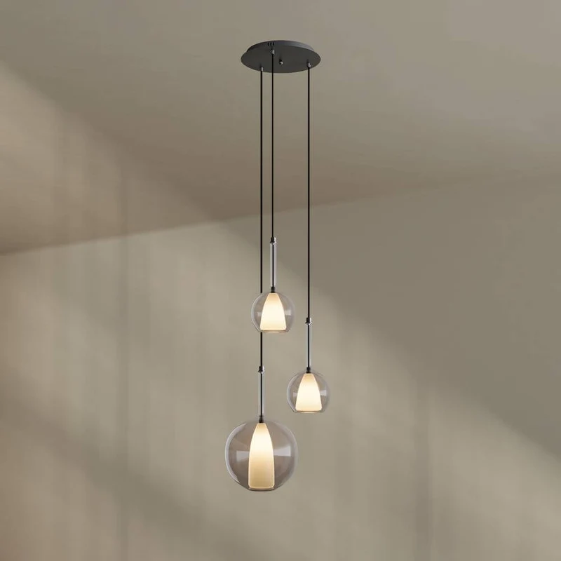 s.luce Belluna Galerieleuchte 3-flammig Ø 40cm Baldachin