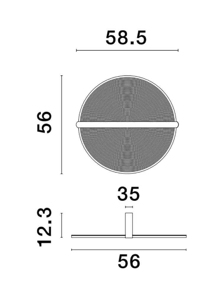 Noah LED Deckenleuchte 3000K Braun