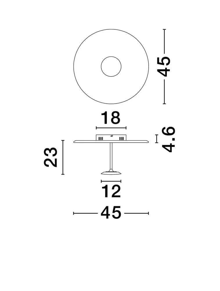 Nima LED Deckenleuchte 3000K Weiß