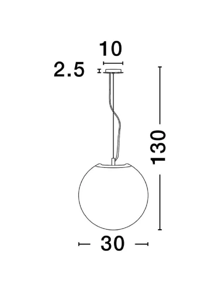 Nevoso Pendelleuchte E27 Weiß