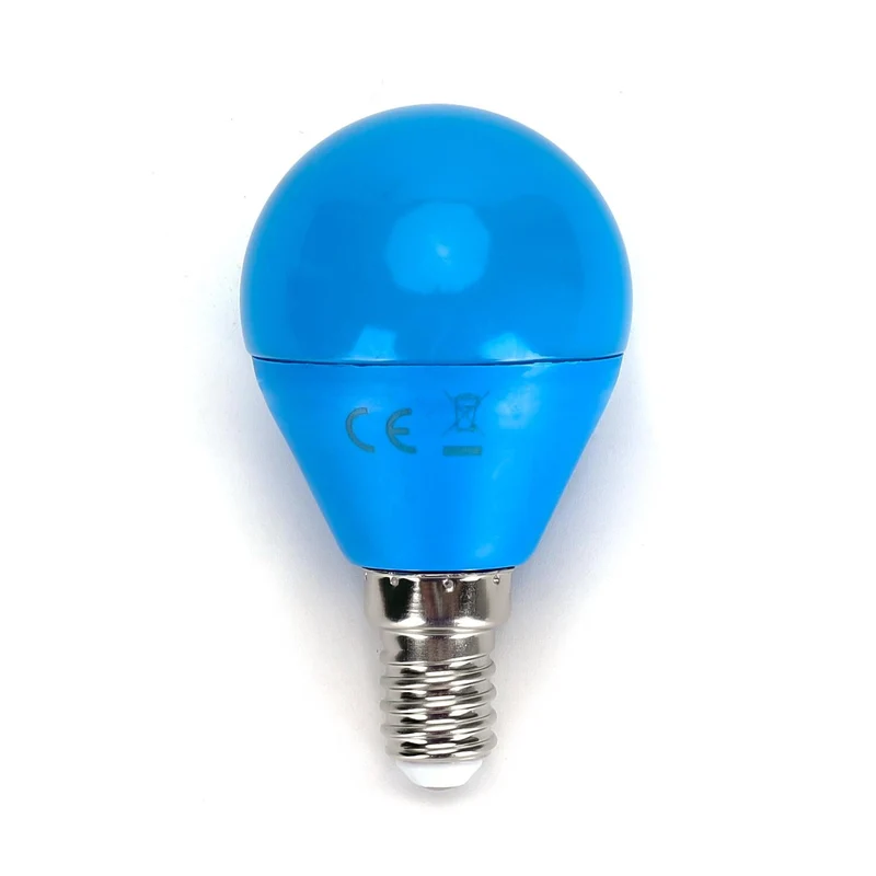 LED Leuchtmittel, E14, 4 W, blau