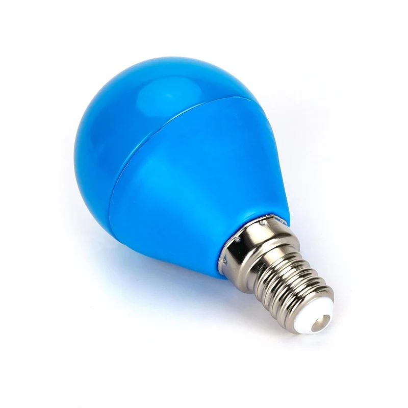 LED Leuchtmittel, E14, 4 W, blau