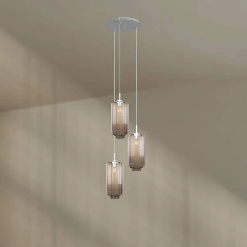 s.luce Velo Galerielampe 3-flammig Ø 40cm Baldachin Ø 18cm