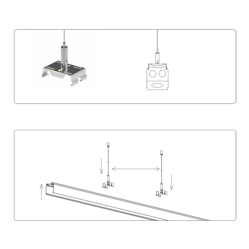 LED Lichtband Schiene NOVA, 150 cm, 8-polig, dimmbar