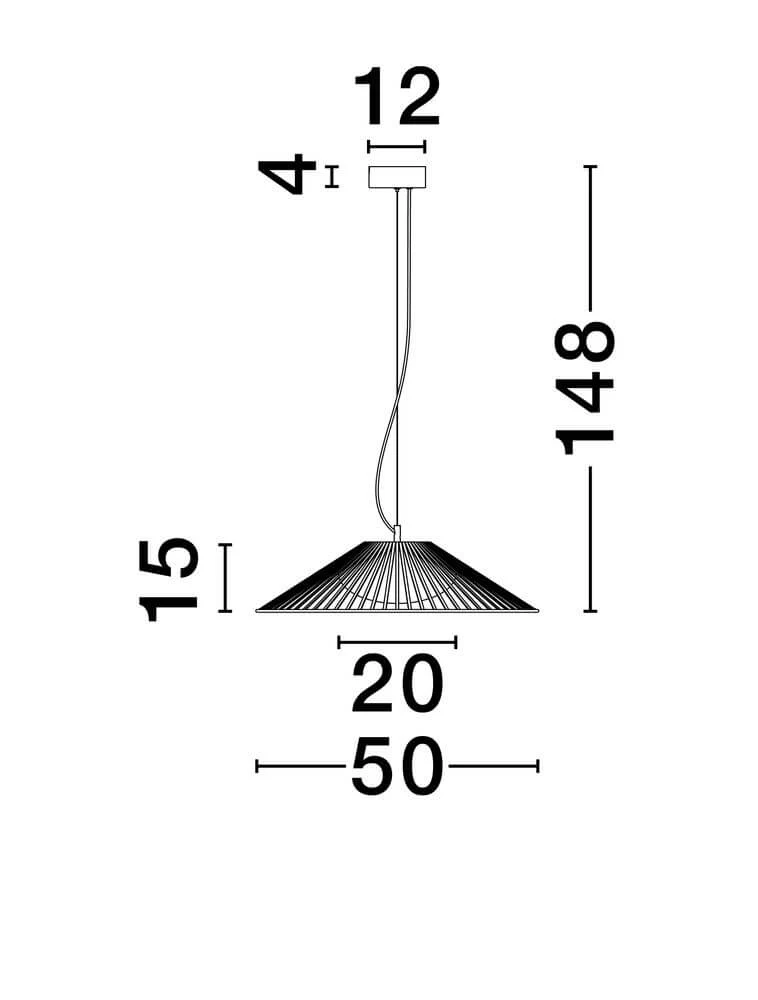 Brume LED Pendelleuchte 3000K Schwarz