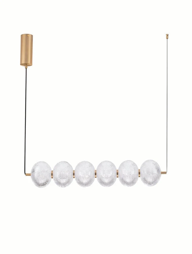 Klelia Pendelleuchte 6-flammig 3000K Gold