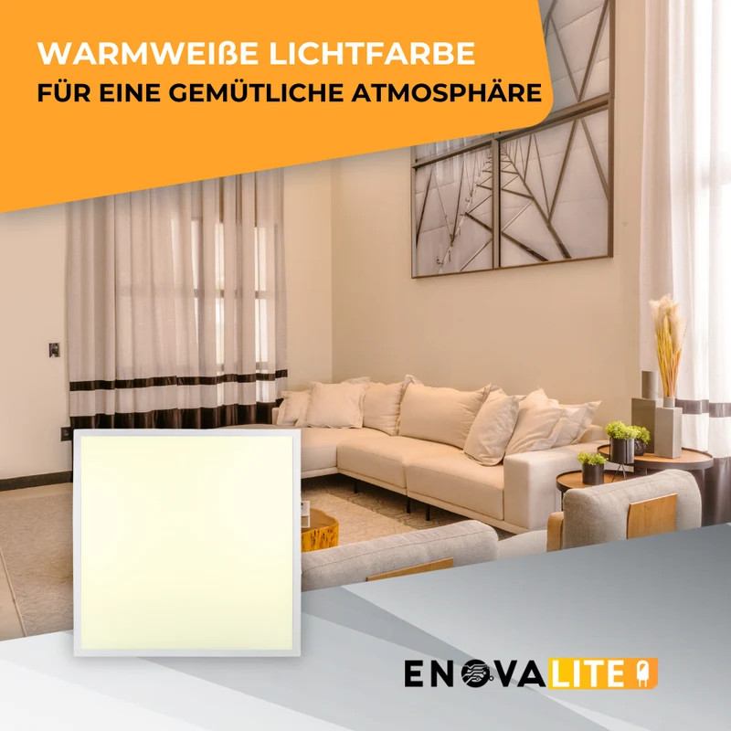 LED Panel, 62x62 cm, 36 W, 3600 lm, 3000 K (warmweiß)