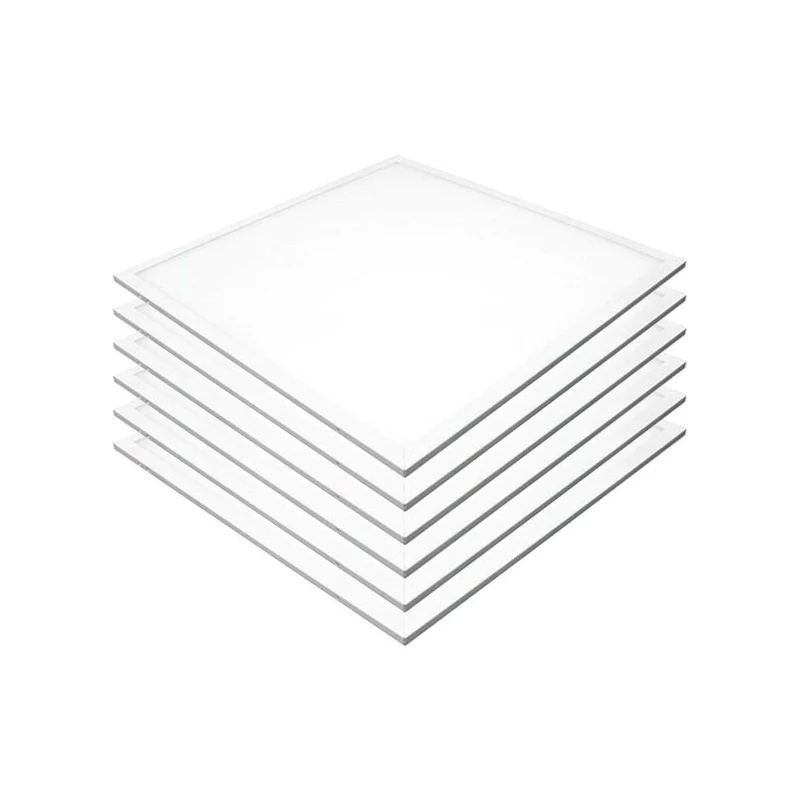 6er-Pack LED-Panel, 45 W, 3600 lm, 2700 K, weiß, 60x60 cm, CRI95, hell