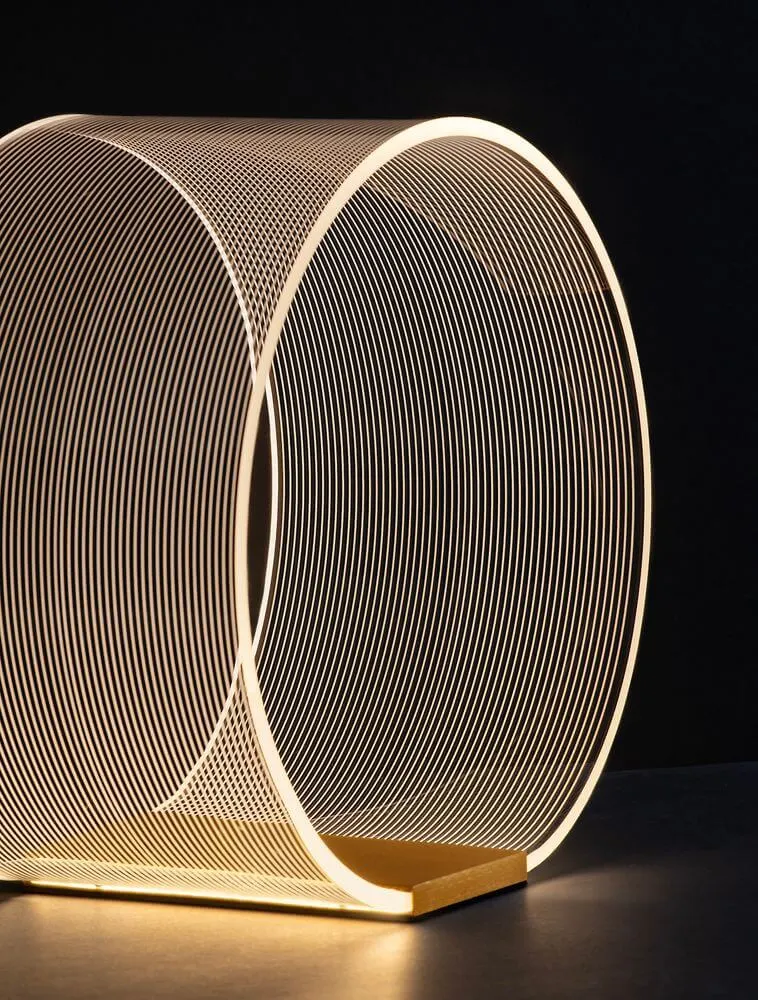 Valentin LED Tischleuchte Ø 28cm 3000K Gold