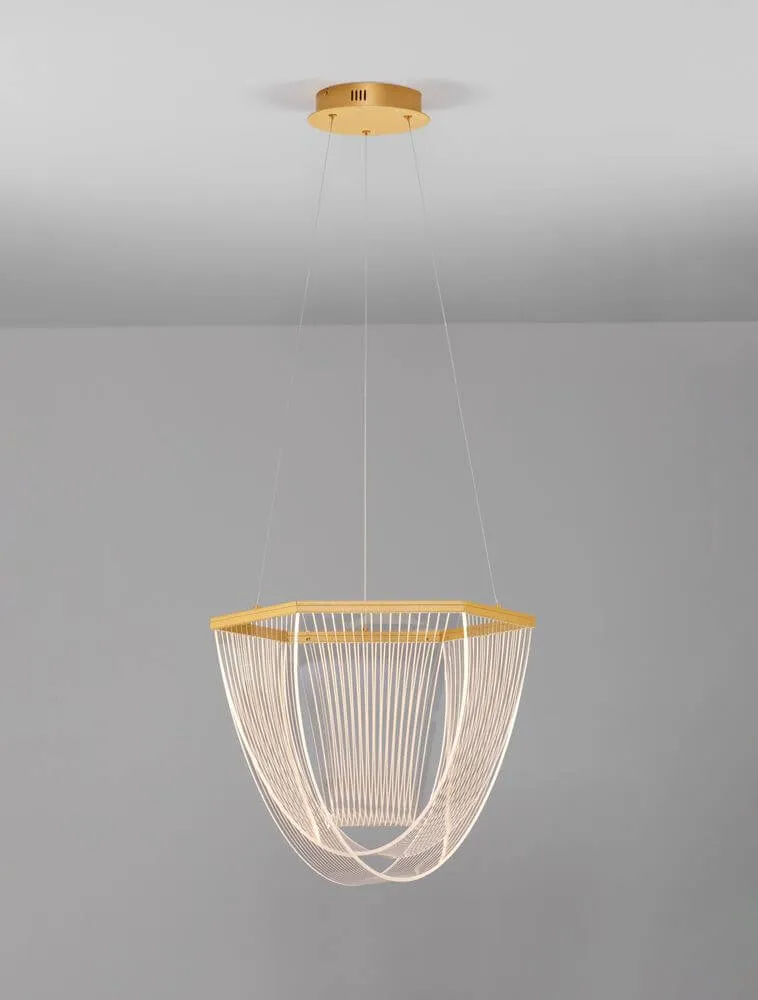 Valentin LED Pendelleuchte 3000K Gold