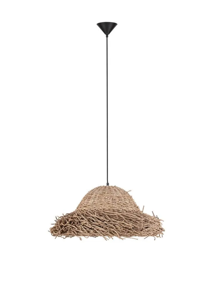 Natu Pendelleuchte E27 Seegras Braun