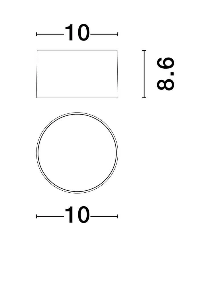 Ziaza LED Deckenleuchte Ø 10cm 3000K