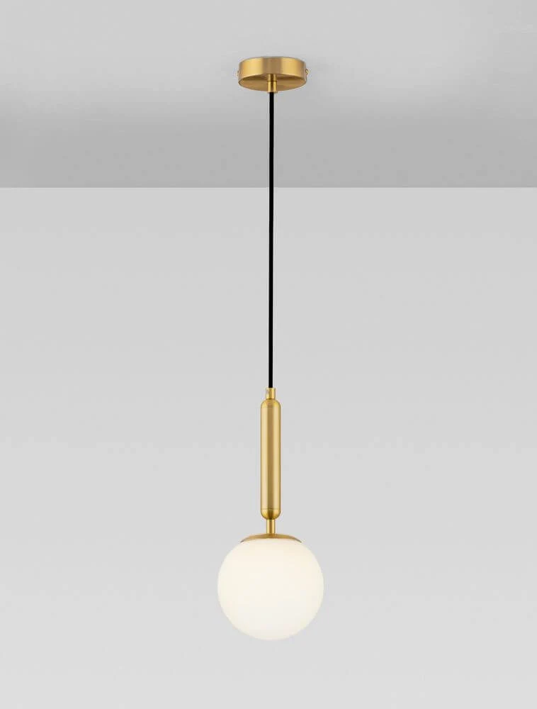 Monet Pendelleuchte Ø 15cm Gold, Weiß