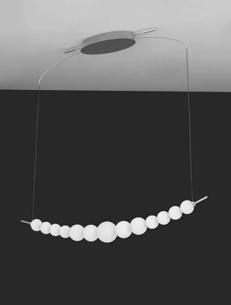 Perla LED Pendelleuchte Tiefbogen 13-flammig 3000K