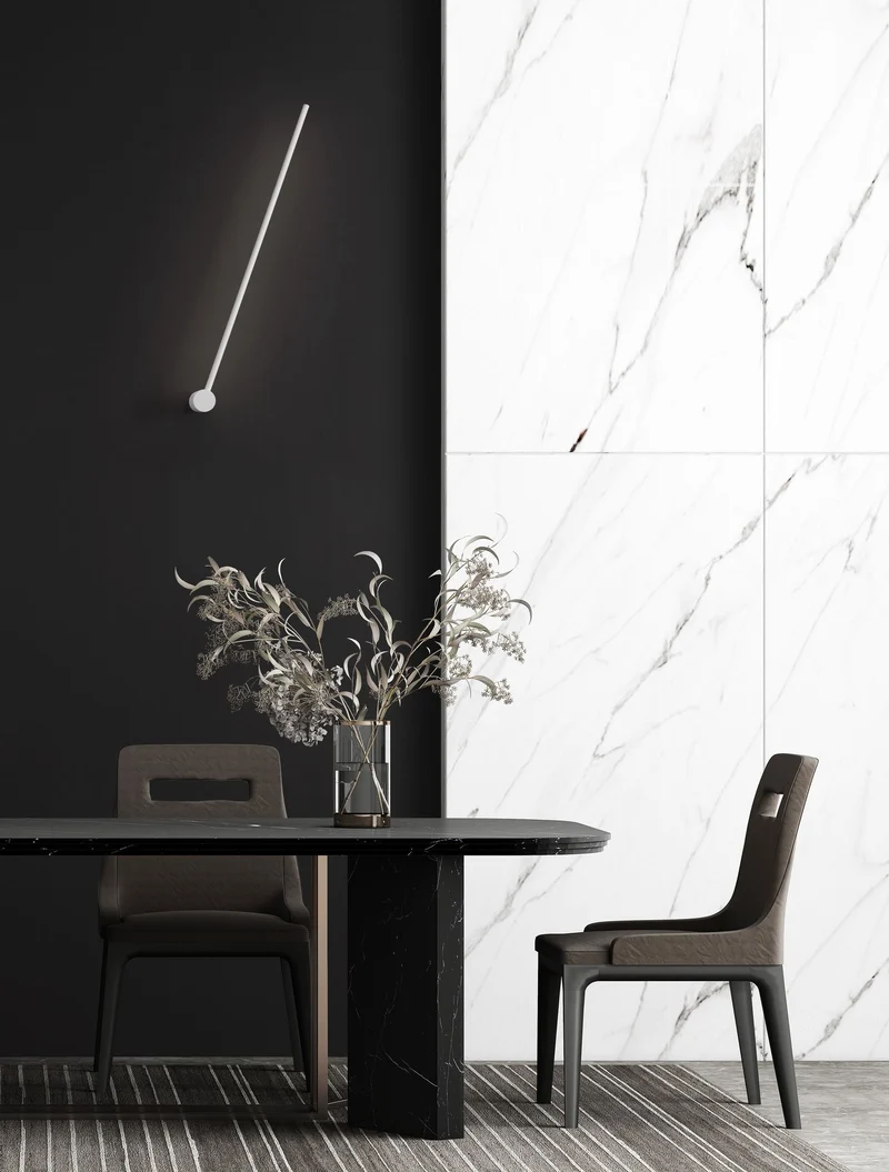 Synthesi LED Wandleuchte H 90cm 3000K