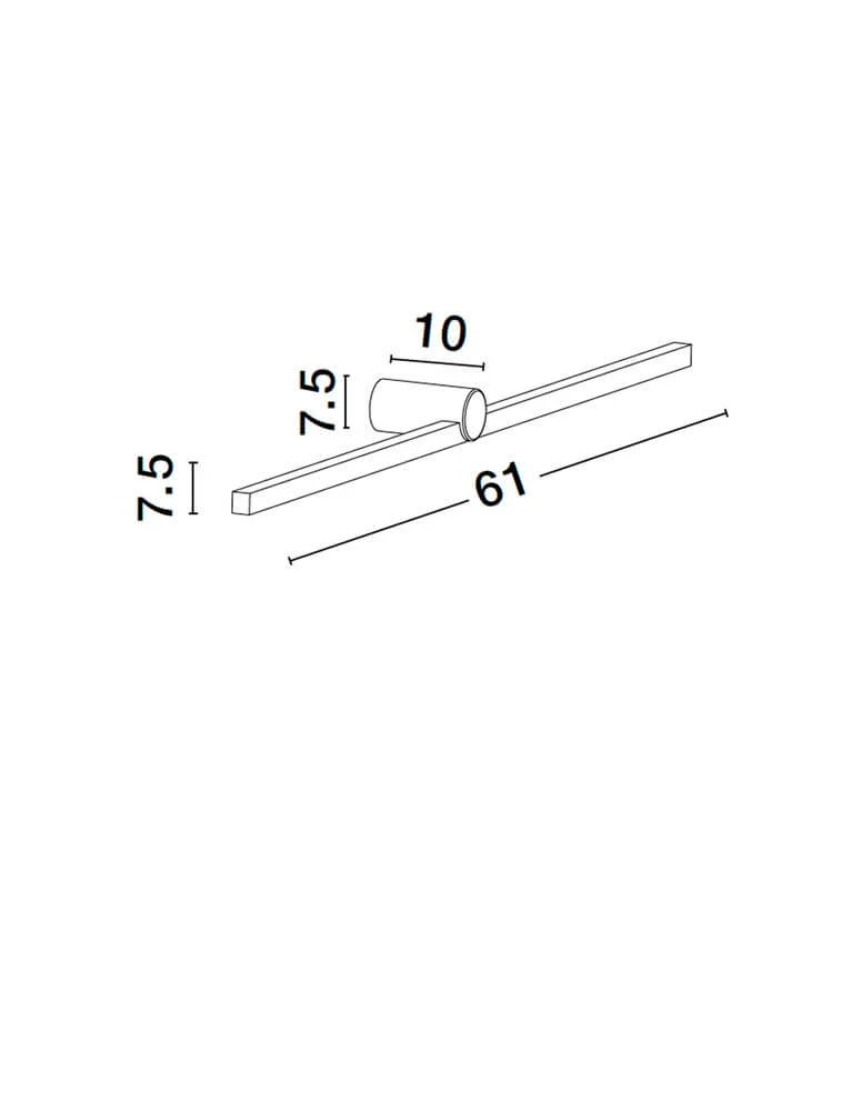 Breggo Wandleuchte 61cm 3000K IP54