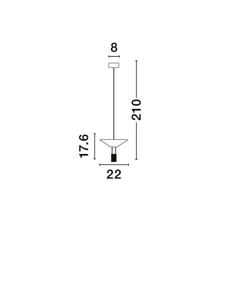 Anafi LED Pendelleuchte Ø 22cm indirekt