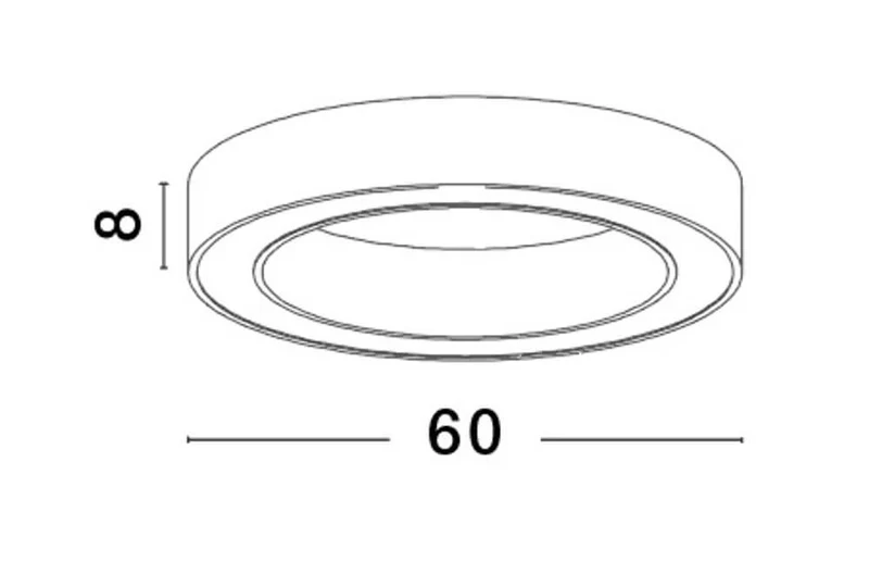 Morbido LED Deckenleuchte Ø 60cm 2700, 4000K