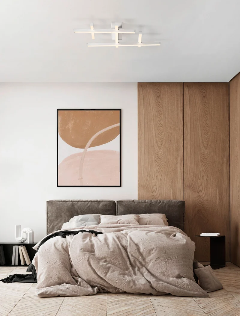 Pace LED Deckenleuchte 58cm 5-flammig 3000K Weiß