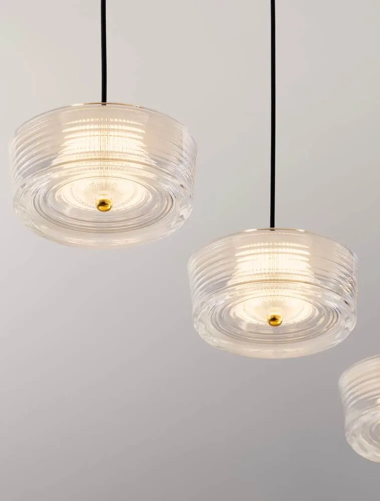 Keros LED Pendelleuchte 4-flammig 3000K Gold