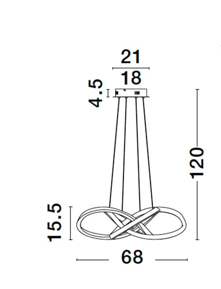 Amara LED Pendelleuchte Ø 68cm