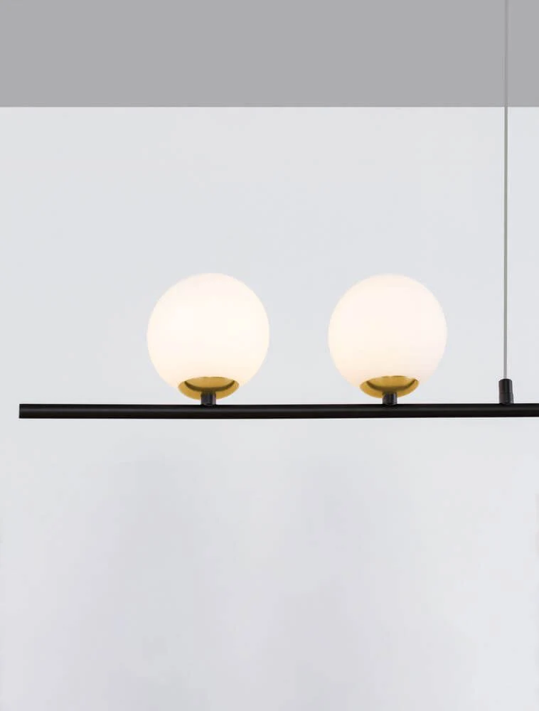 Sway Pendelleuchte Gold, Weiß, Schwarz