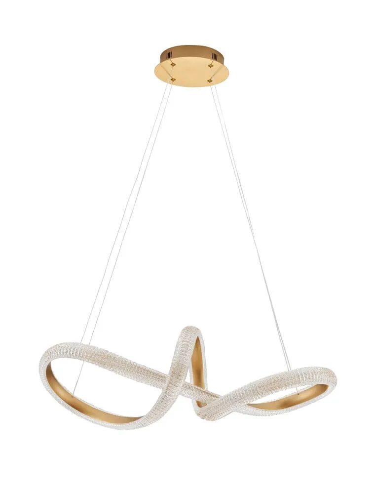 Medora LED Pendelleuchte Ø 75,5cm 3000K Messing-Gold