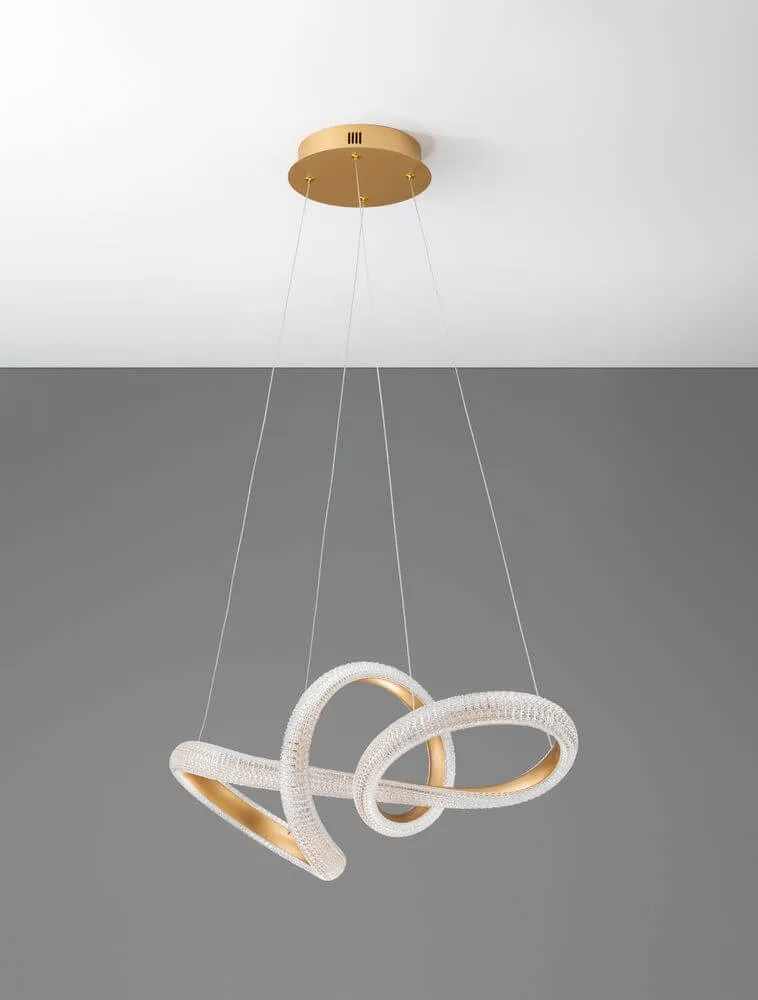 Medora LED Pendelleuchte Ø 75,5cm 3000K Messing-Gold