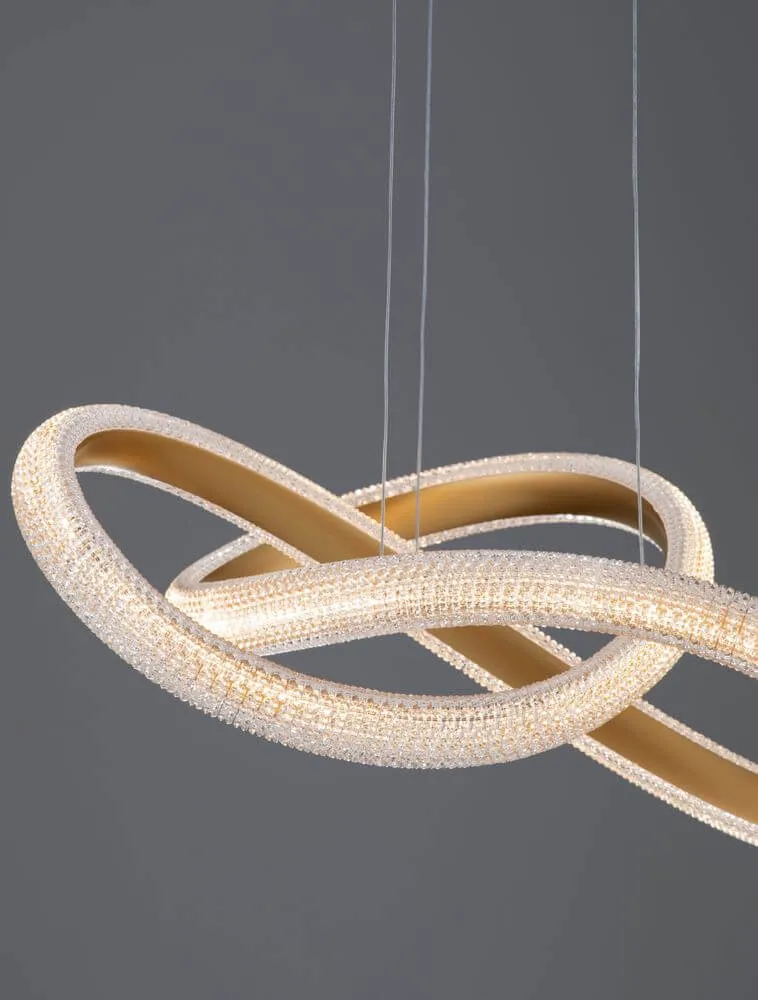 Medora LED Pendelleuchte Ø 52,5cm 3000K Messing-Gold