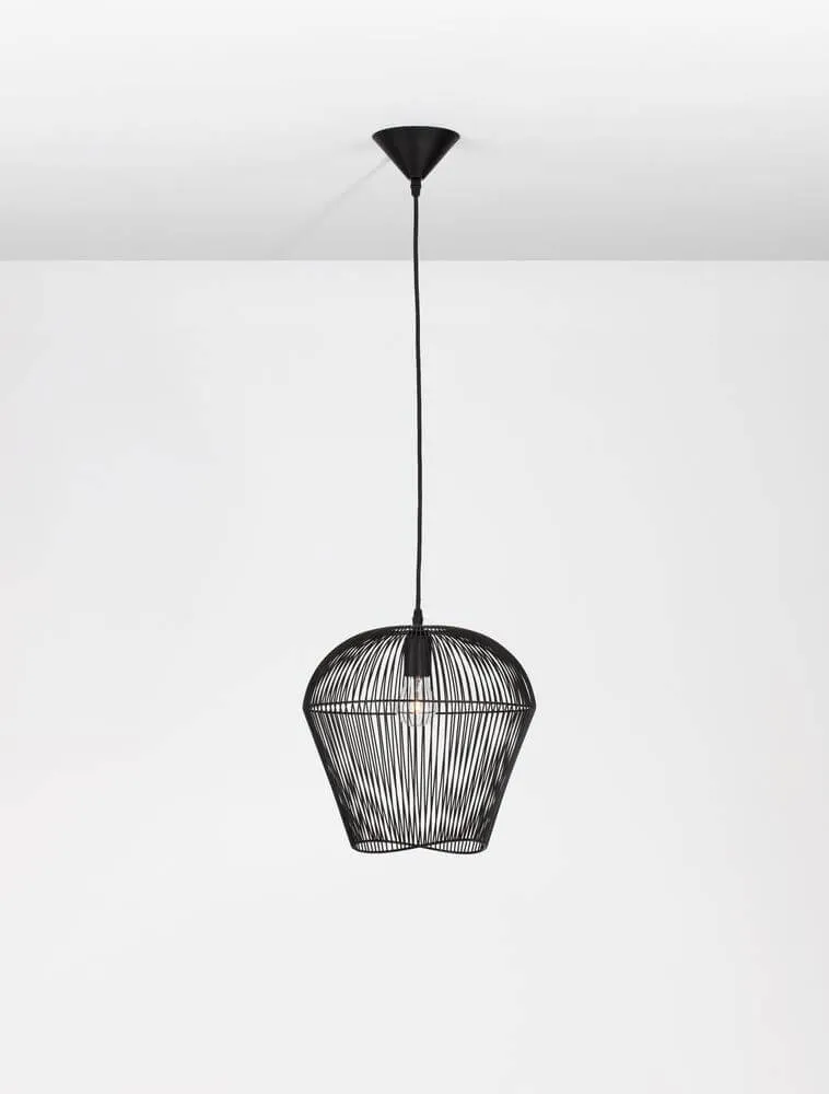 Bredo Pendelleuchte Ø 31,5cm Schwarz