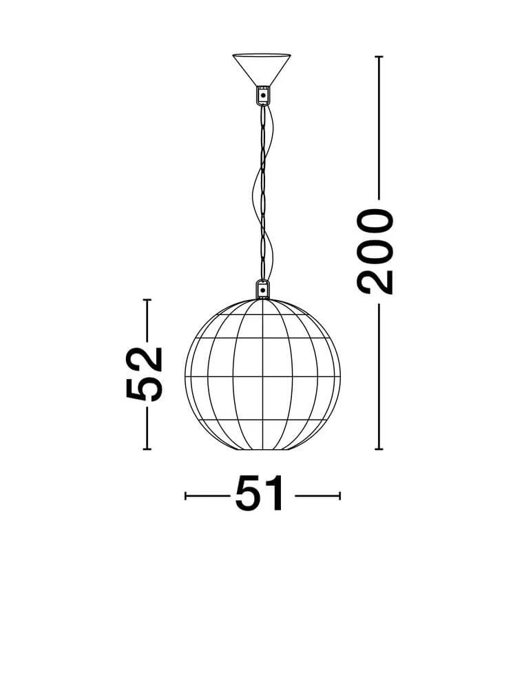 Bola Pendelleuchte Ø 51cm Braun