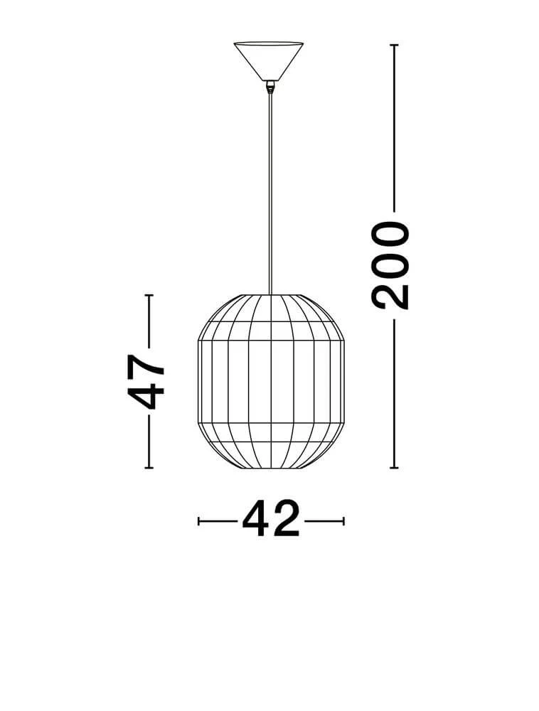 Bola Pendelleuchte Ø 42cm Braun
