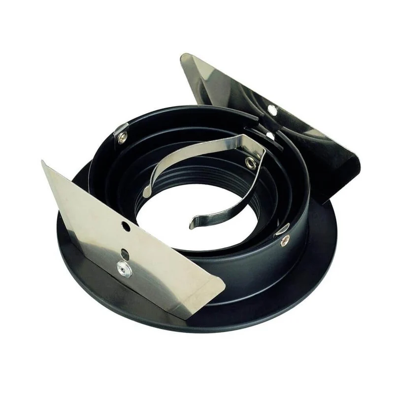 New Tria GU10 Round Downlight Schwarz max. 50W inkl. Blattfedern