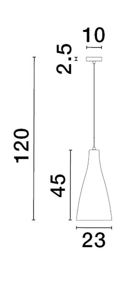 Livtar Pendelleuchte E27 Ø 23cm