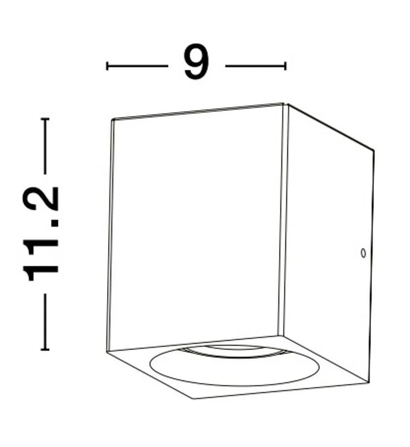 Emile LED Außenwandleuchte Cube Grau IP65
