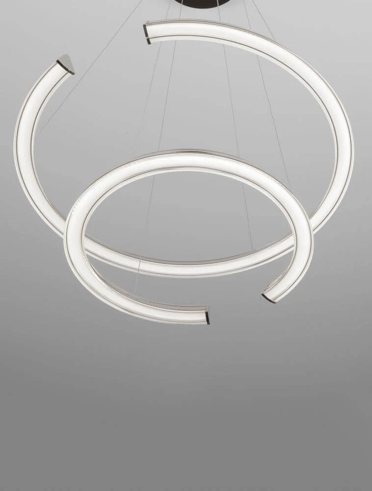 Elmo LED Pendelleuchte 2-flammig Ø 63cm 3500K Chrom